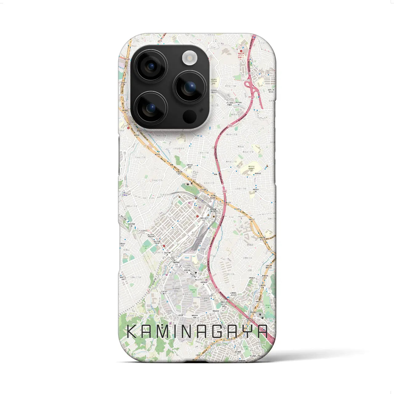 【上永谷(神奈川県)】地図柄iPhoneケース(バックカバータイプ)