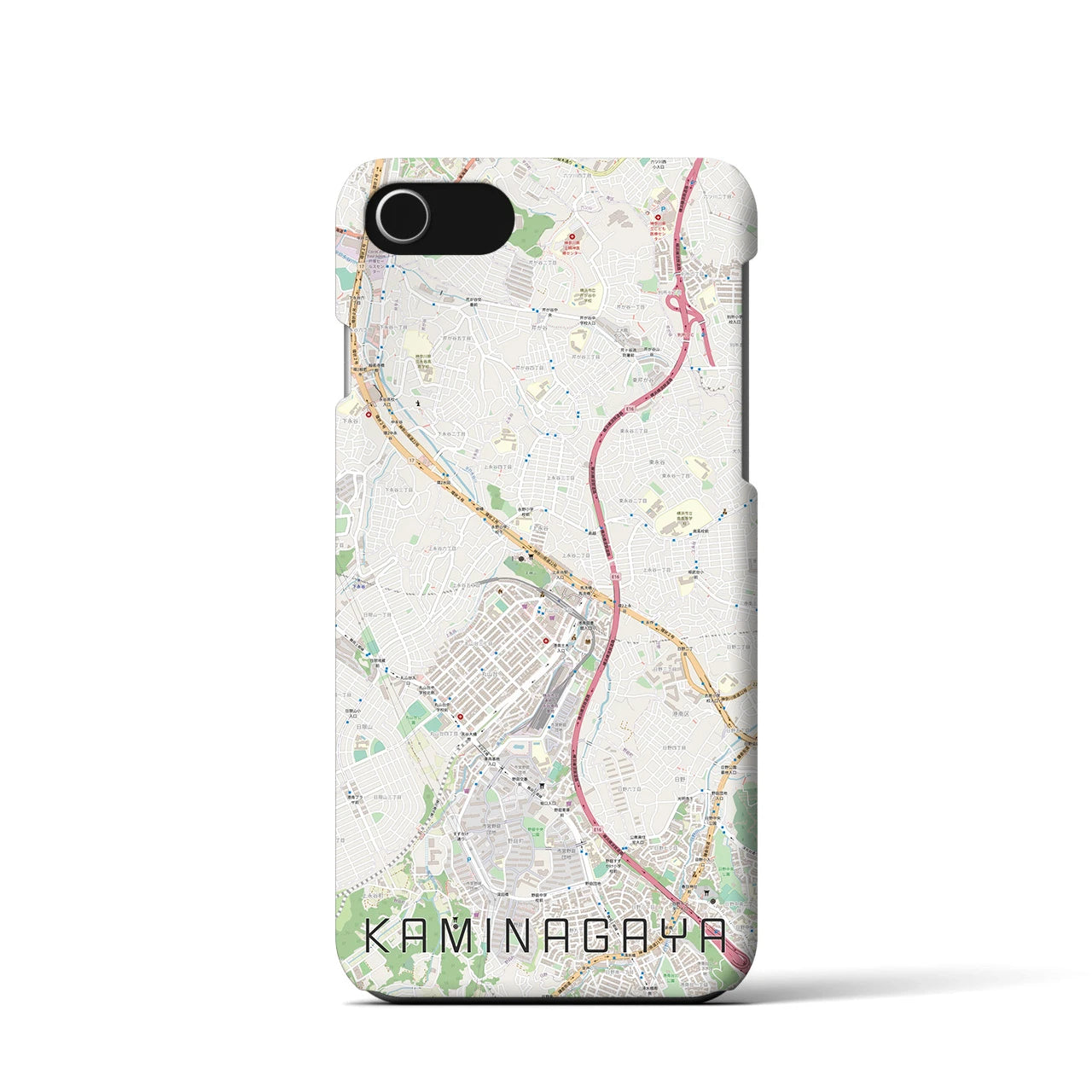 【上永谷(神奈川県)】地図柄iPhoneケース(バックカバータイプ)