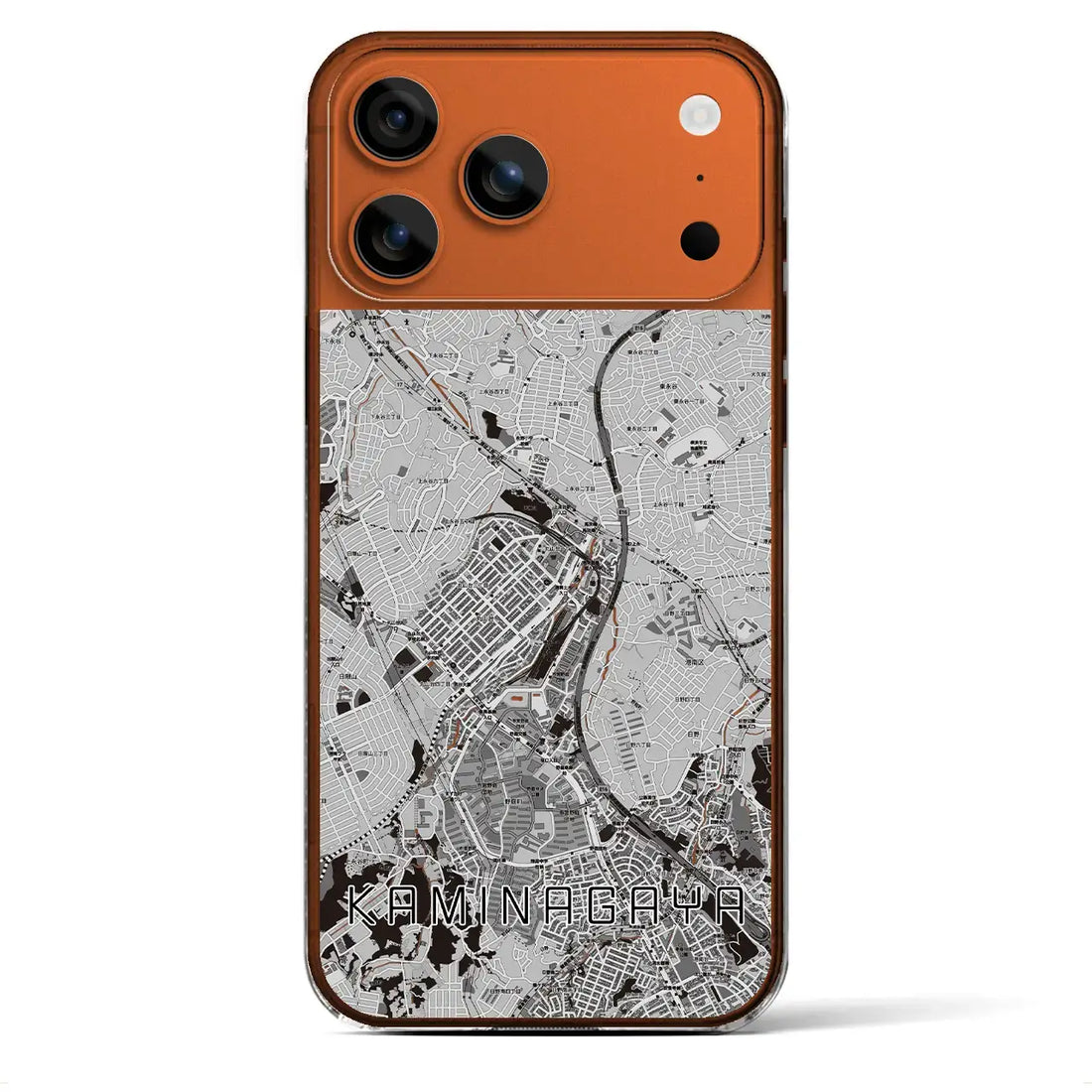 【上永谷(神奈川県)】地図柄iPhoneケース(クリアタイプ)