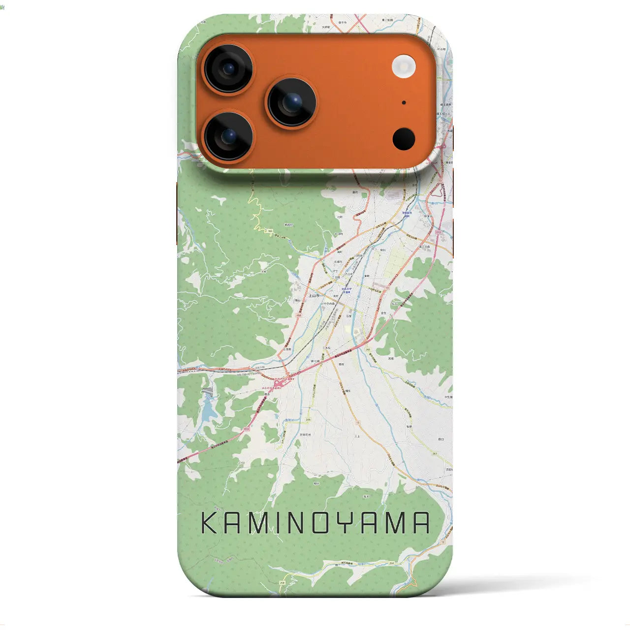 【上山(山形県)】地図柄iPhoneケース(バックカバータイプ)