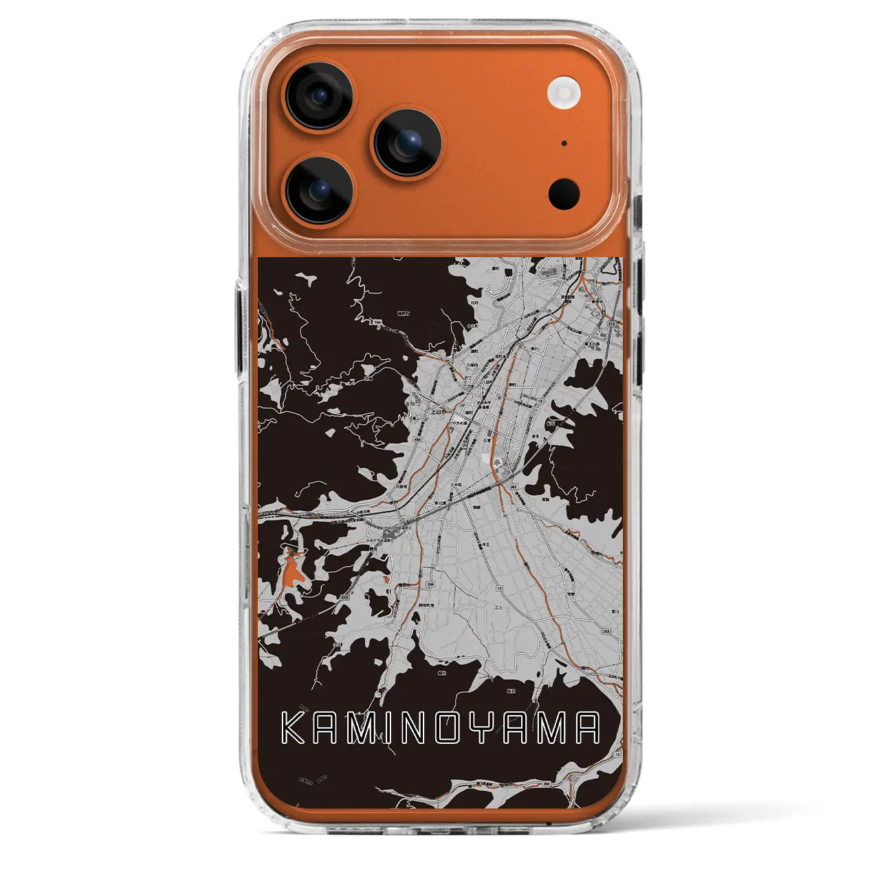 【上山(山形県)】地図柄iPhoneケース(MagSafeタイプ)