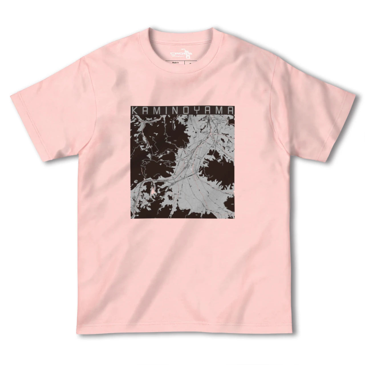 【上山(山形県)】地図柄ヘビーウェイトTシャツ