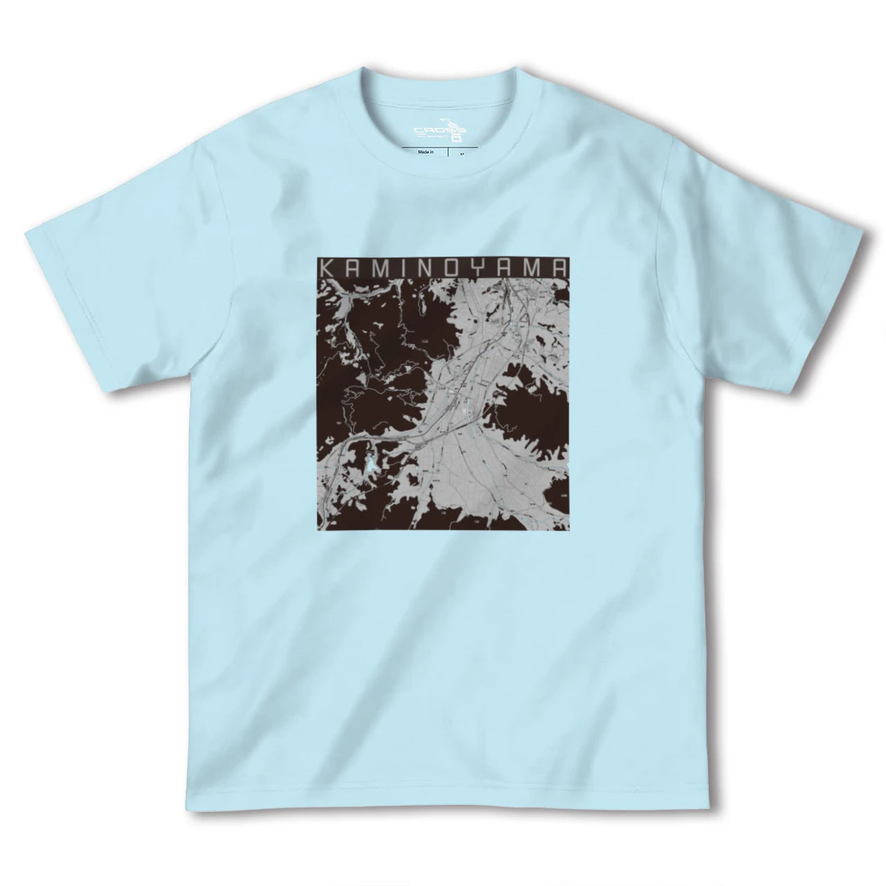 【上山(山形県)】地図柄ヘビーウェイトTシャツ