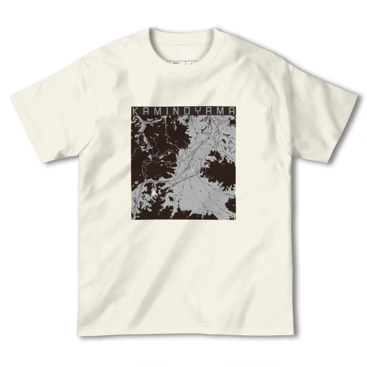 【上山(山形県)】地図柄ヘビーウェイトTシャツ