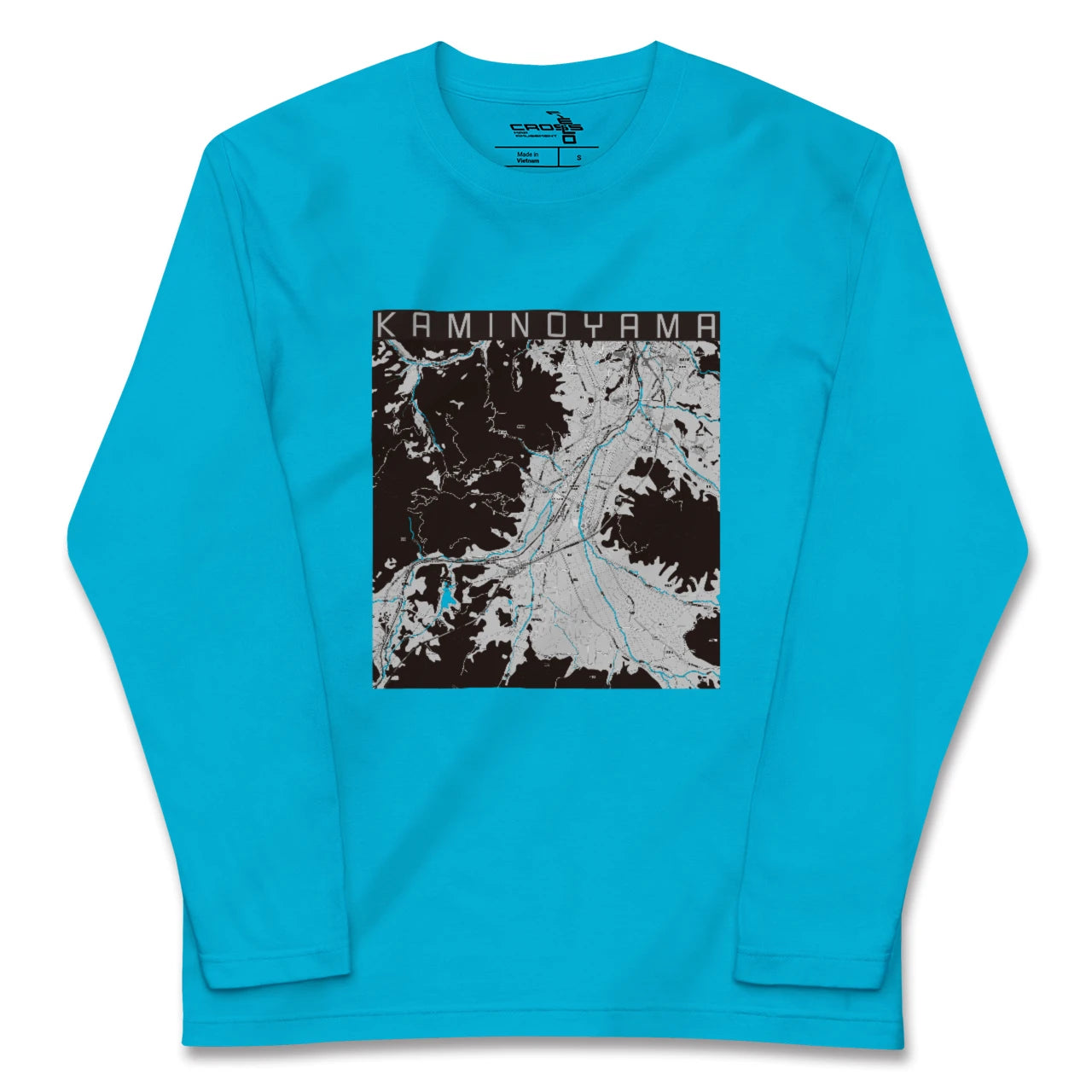 【上山(山形県)】地図柄ロングスリーブTシャツ