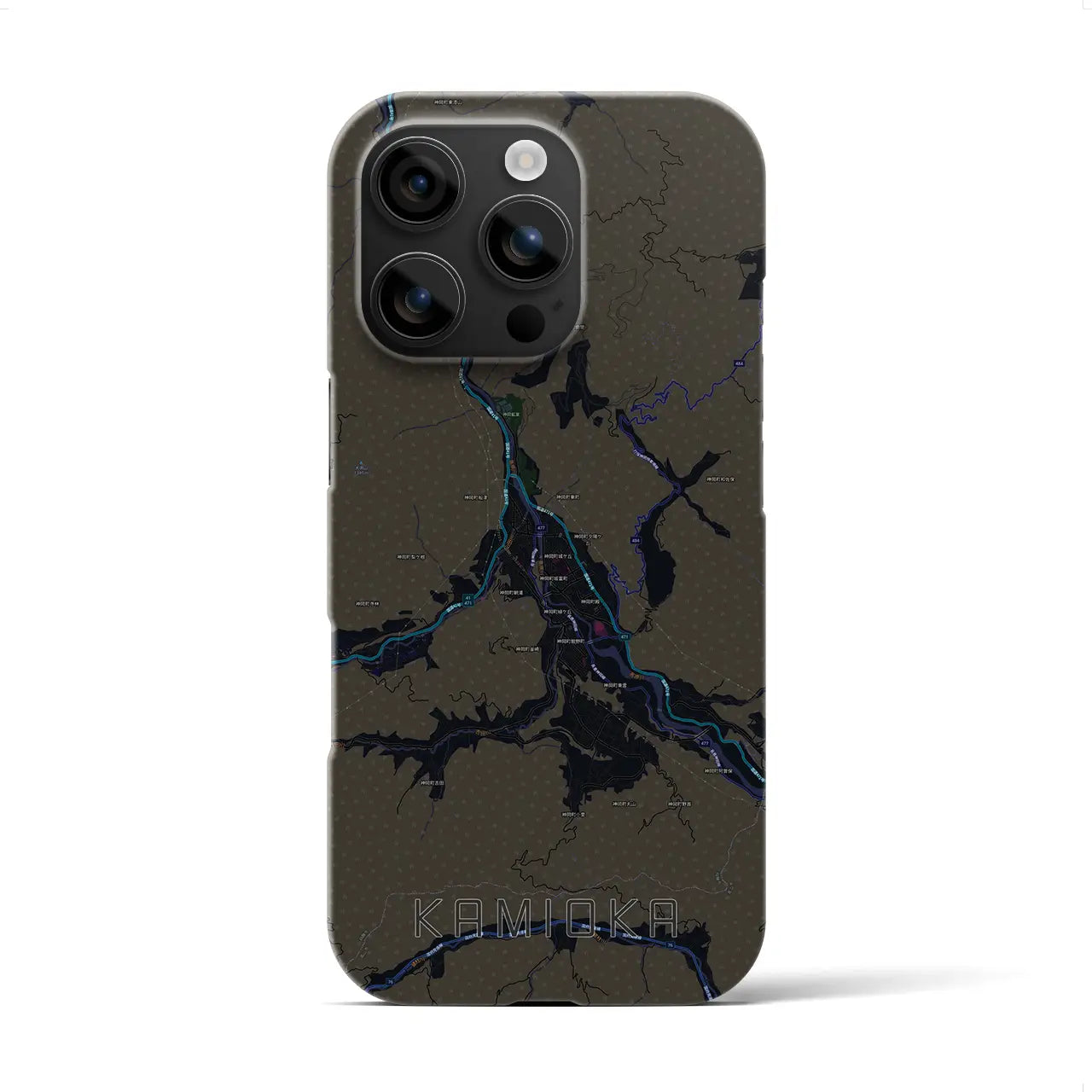 【神岡(岐阜県)】地図柄iPhoneケース(バックカバータイプ)