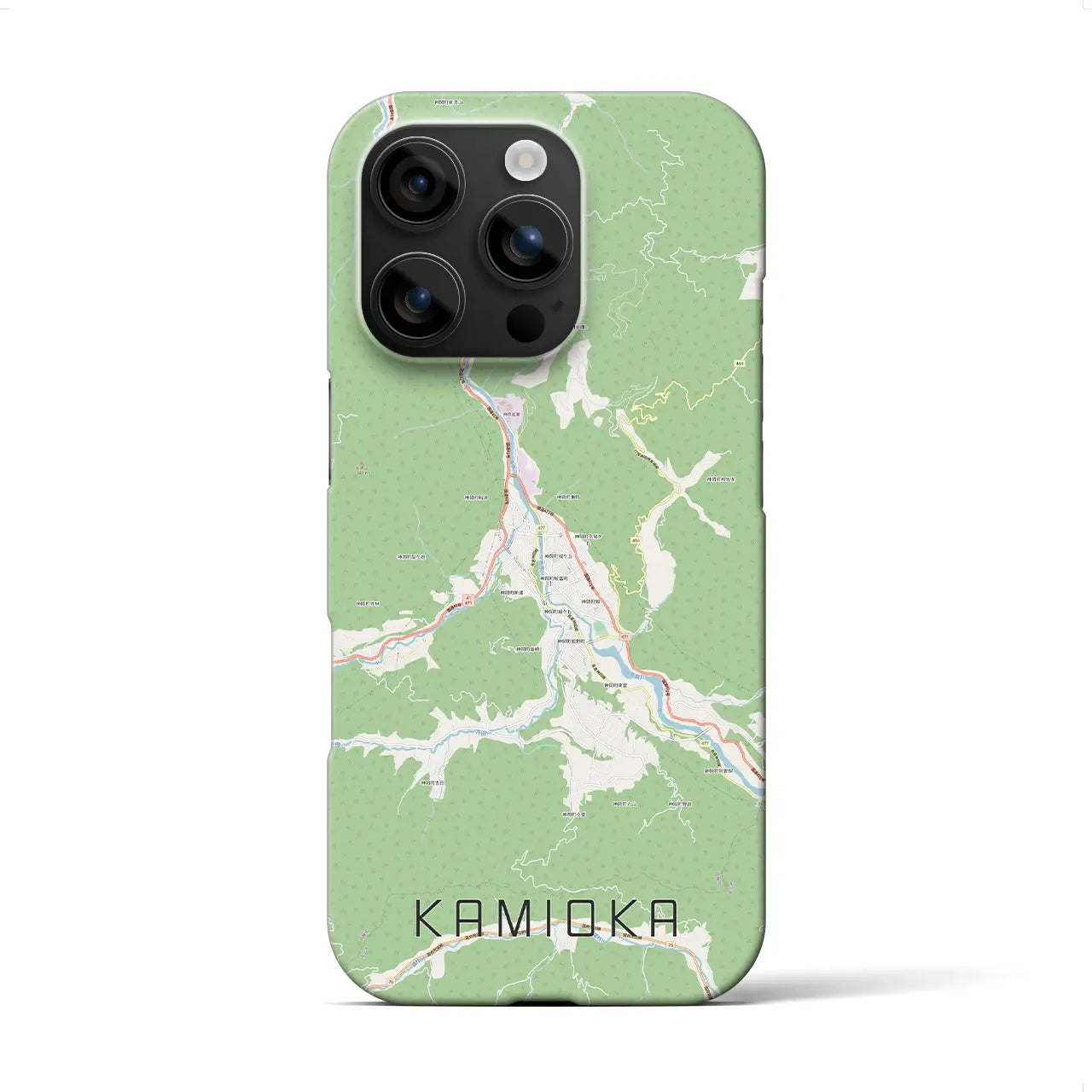 【神岡(岐阜県)】地図柄iPhoneケース(バックカバータイプ)