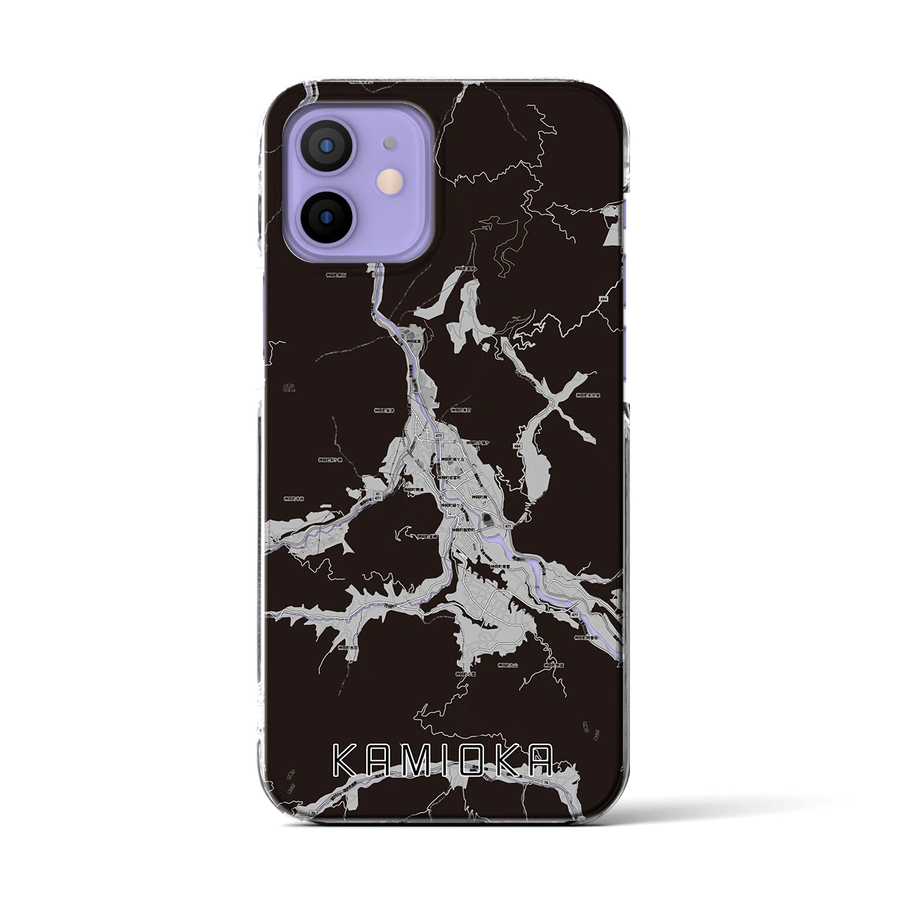 【神岡(岐阜県)】地図柄iPhoneケース(クリアタイプ)