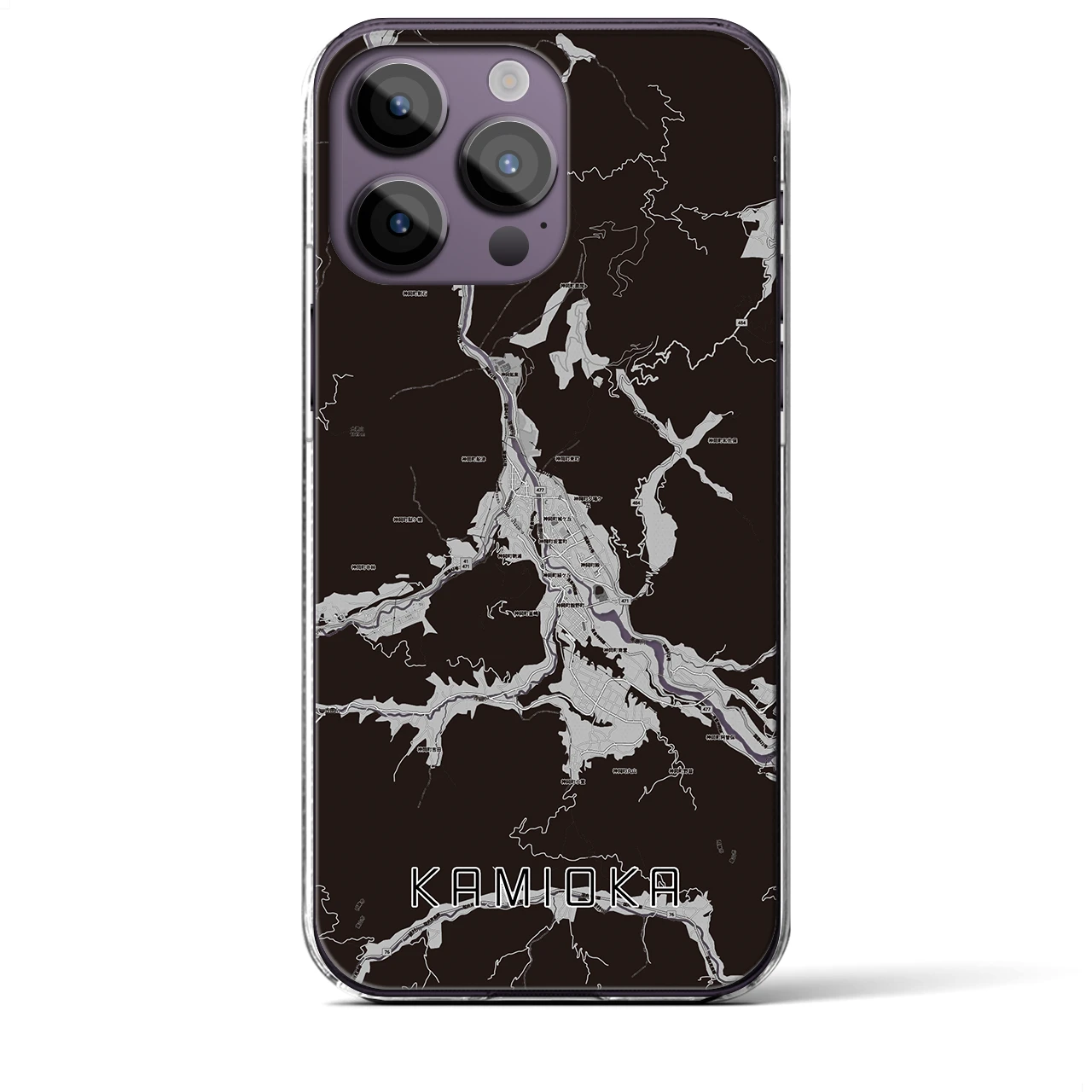 【神岡(岐阜県)】地図柄iPhoneケース(クリアタイプ)