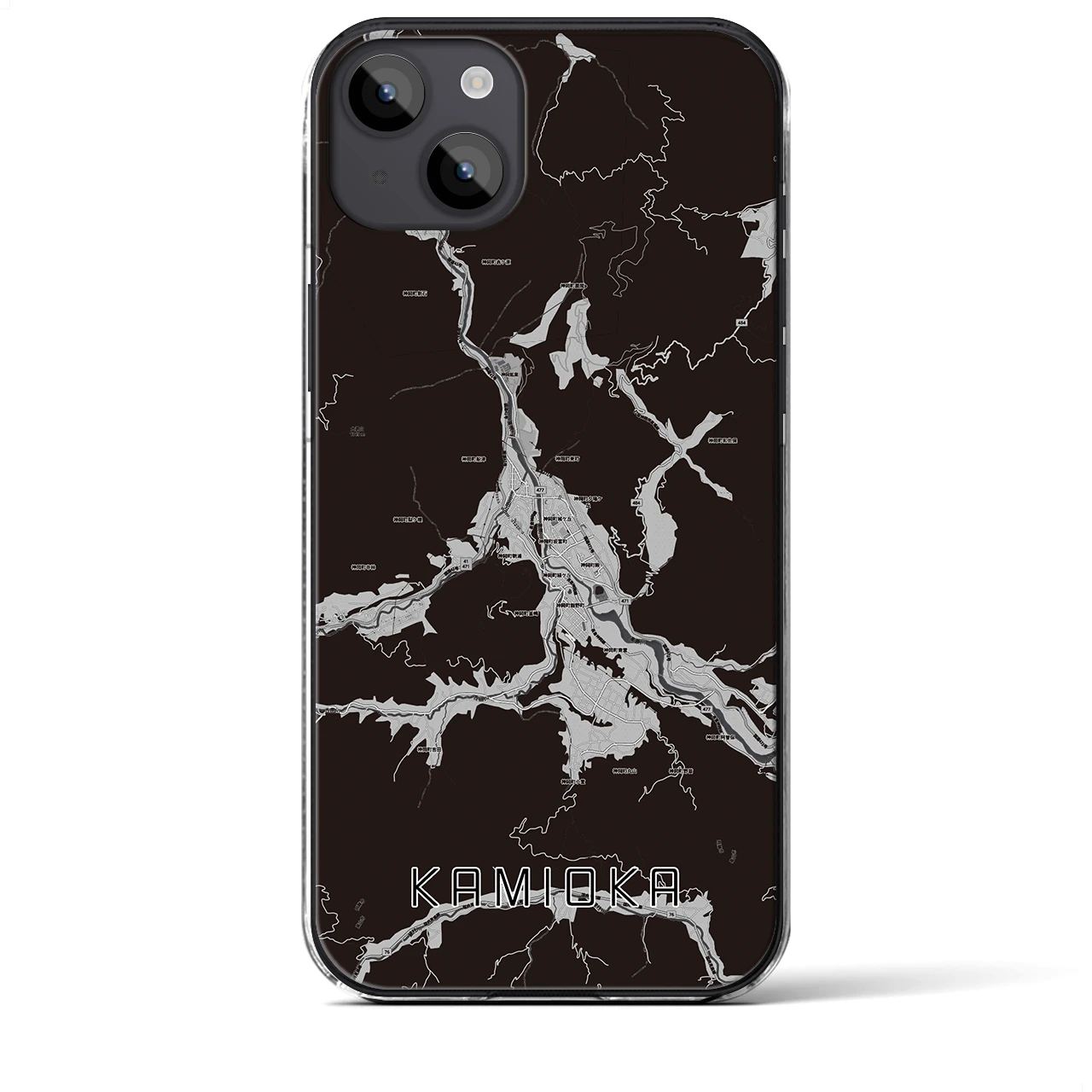 【神岡(岐阜県)】地図柄iPhoneケース(クリアタイプ)