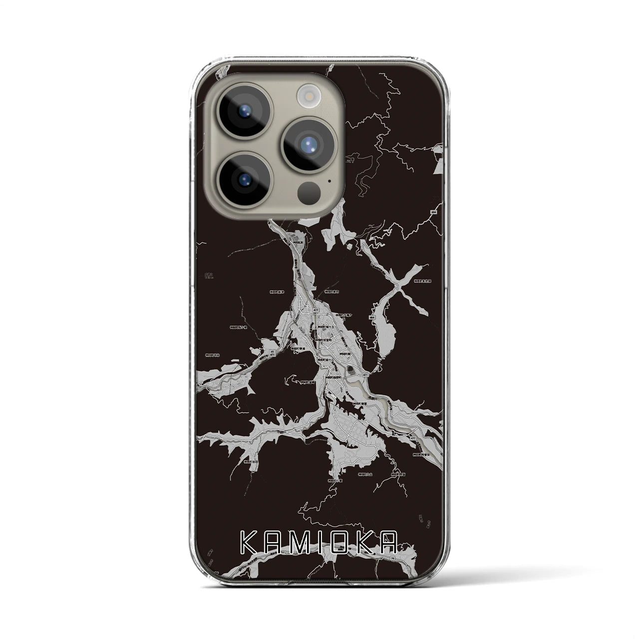 【神岡(岐阜県)】地図柄iPhoneケース(クリアタイプ)