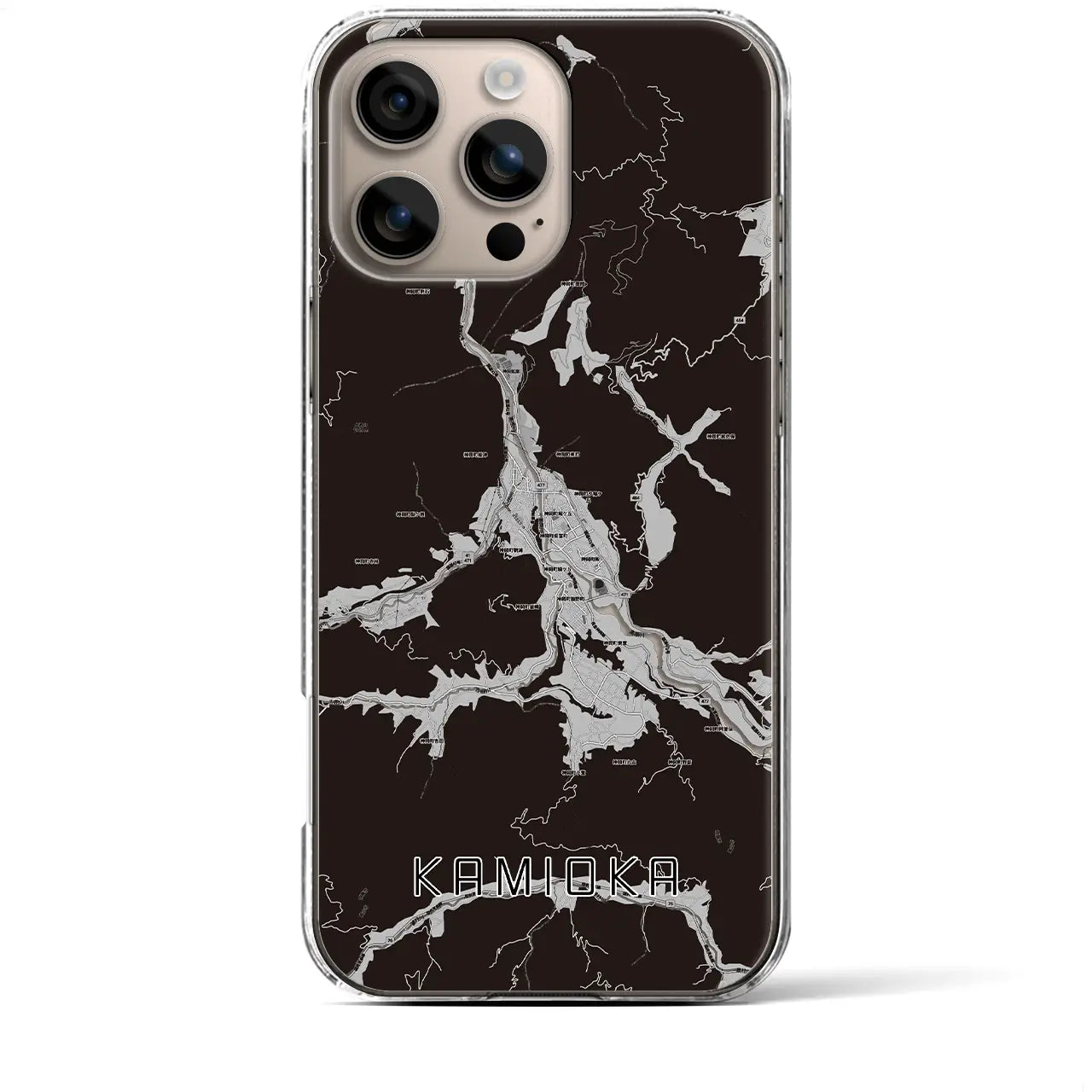 【神岡(岐阜県)】地図柄iPhoneケース(クリアタイプ)