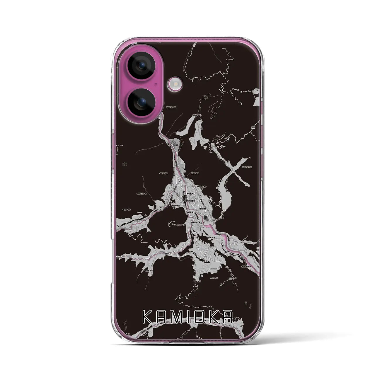 【神岡(岐阜県)】地図柄iPhoneケース(クリアタイプ)