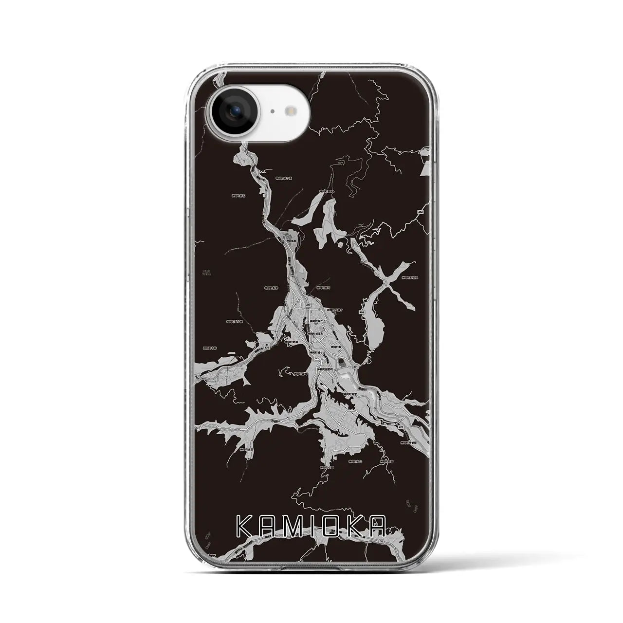 【神岡(岐阜県)】地図柄iPhoneケース(クリアタイプ)