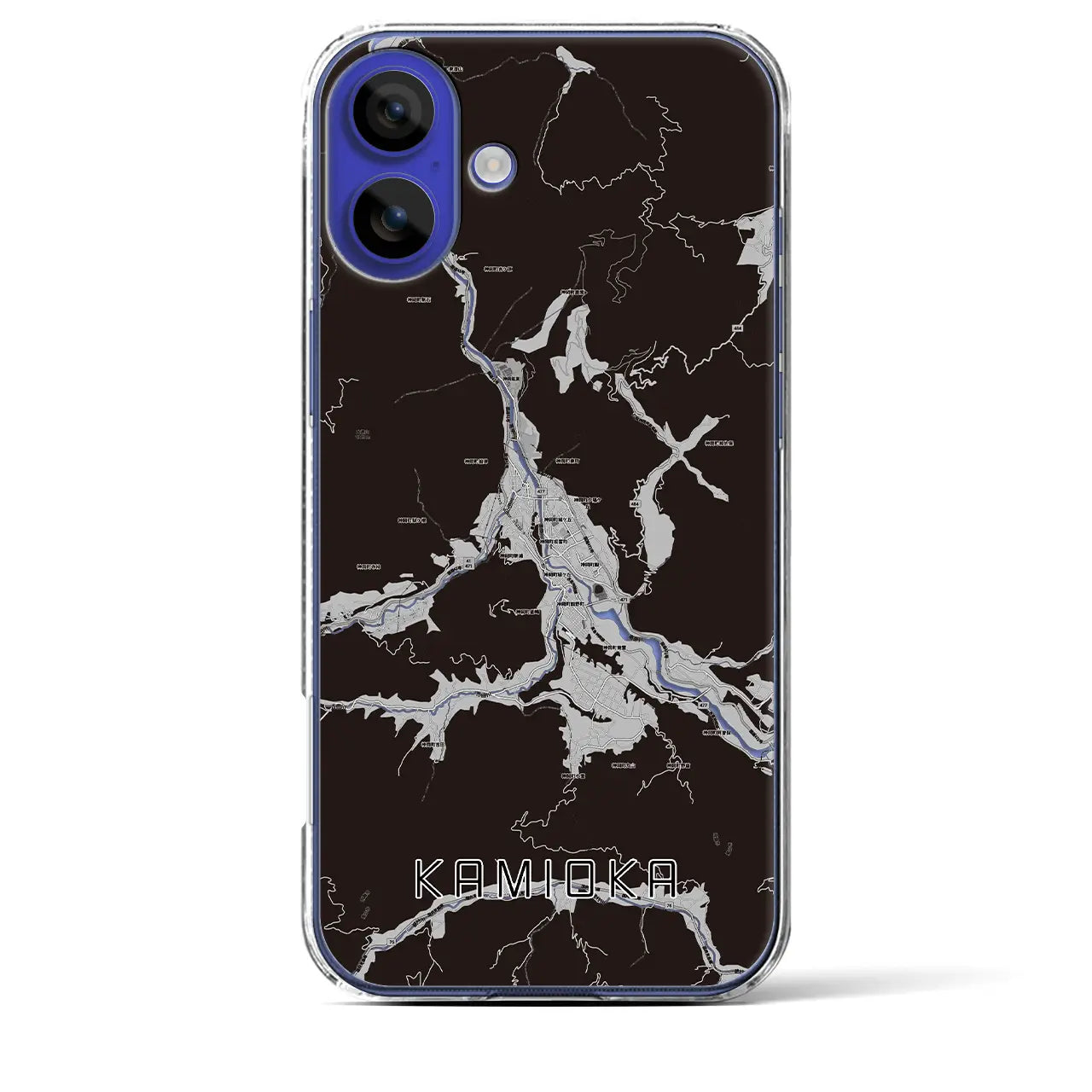 【神岡(岐阜県)】地図柄iPhoneケース(クリアタイプ)