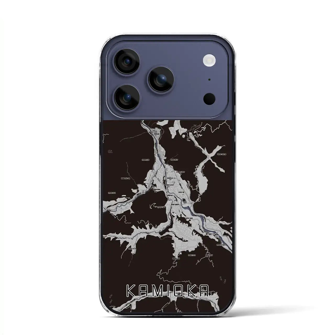 【神岡(岐阜県)】地図柄iPhoneケース(クリアタイプ)