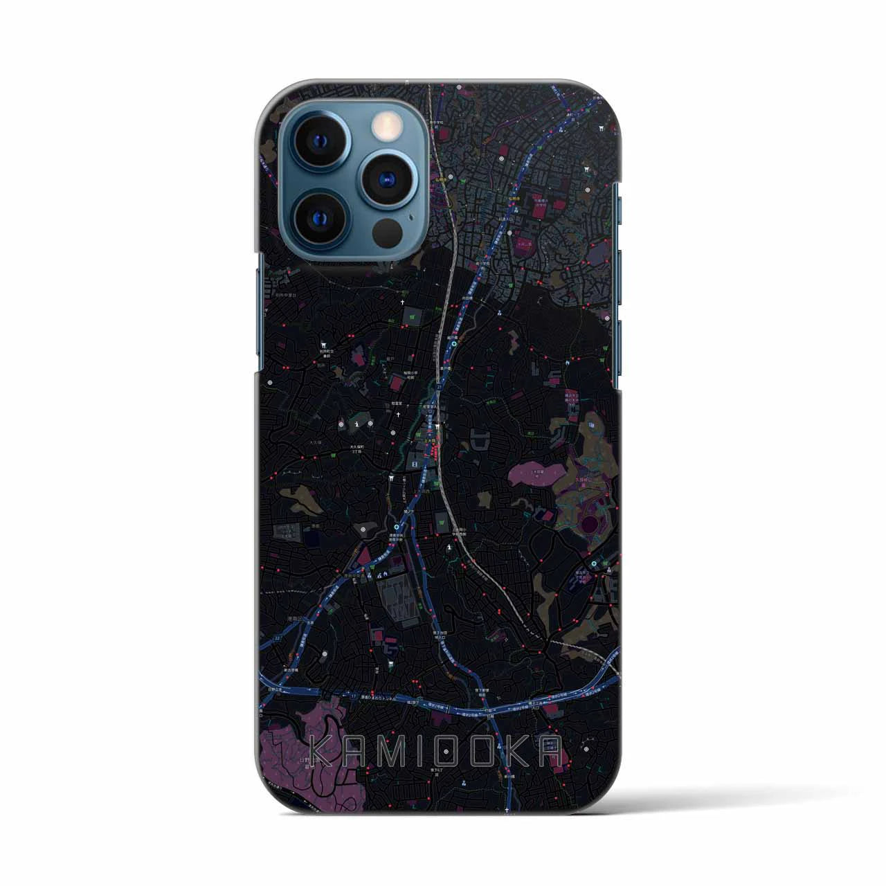 【上大岡(神奈川県)】地図柄iPhoneケース(バックカバータイプ)