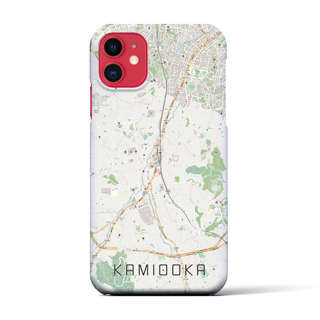 【上大岡(神奈川県)】地図柄iPhoneケース(バックカバータイプ)