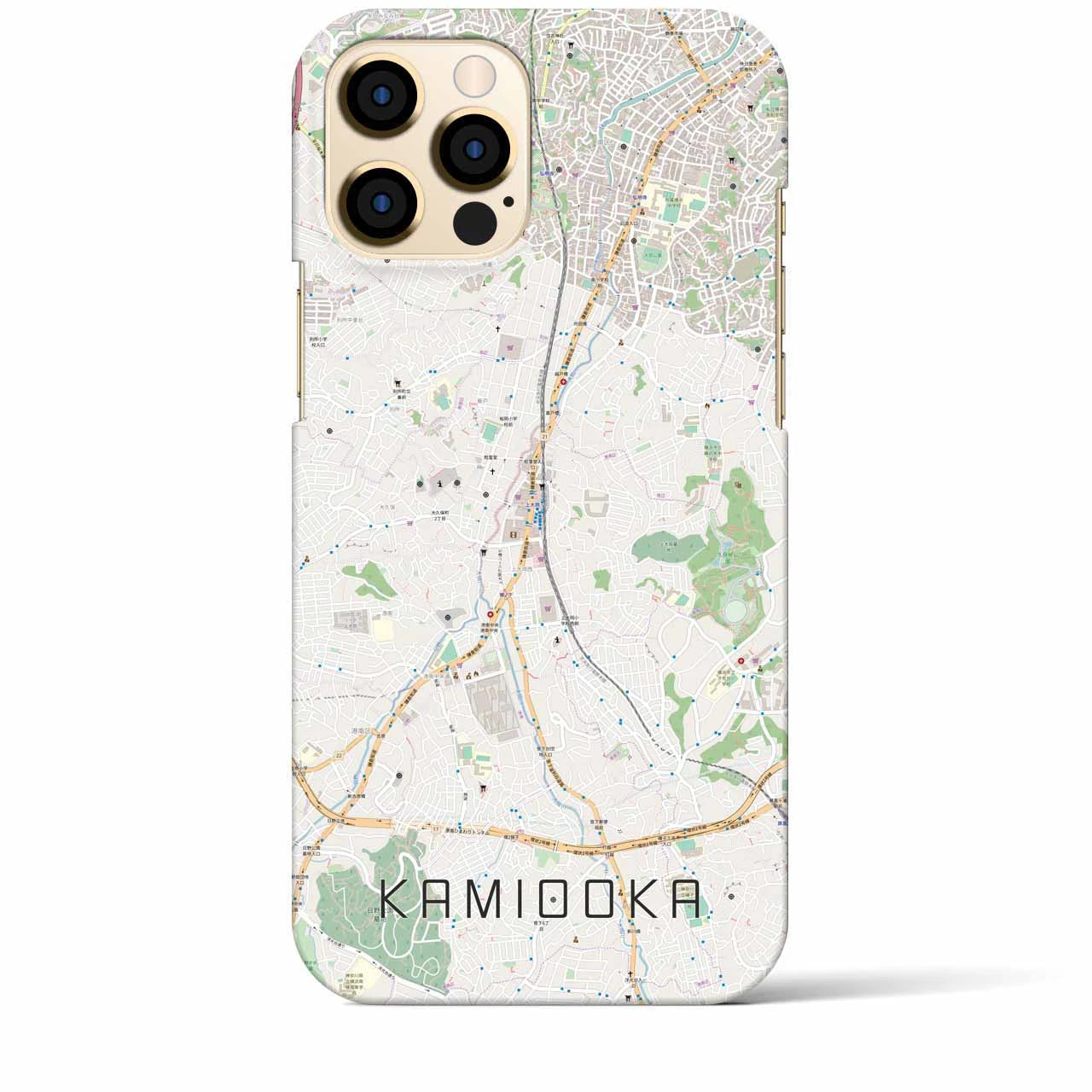 【上大岡(神奈川県)】地図柄iPhoneケース(バックカバータイプ)