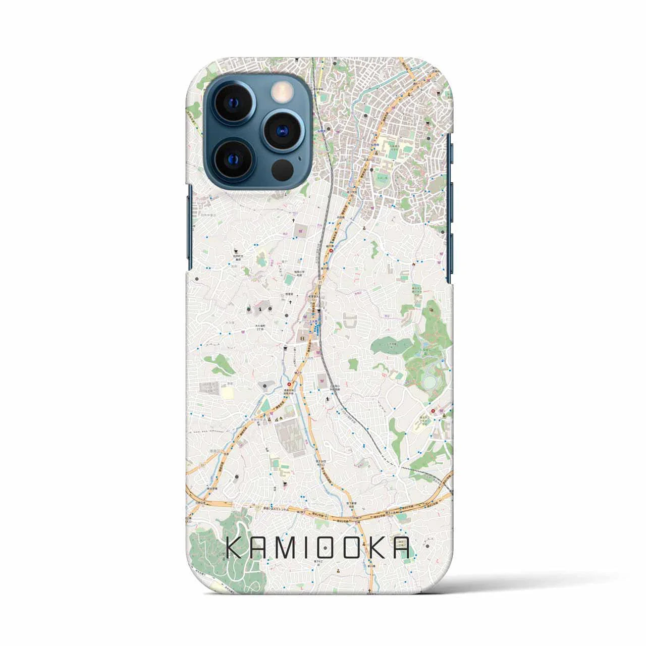 【上大岡(神奈川県)】地図柄iPhoneケース(バックカバータイプ)