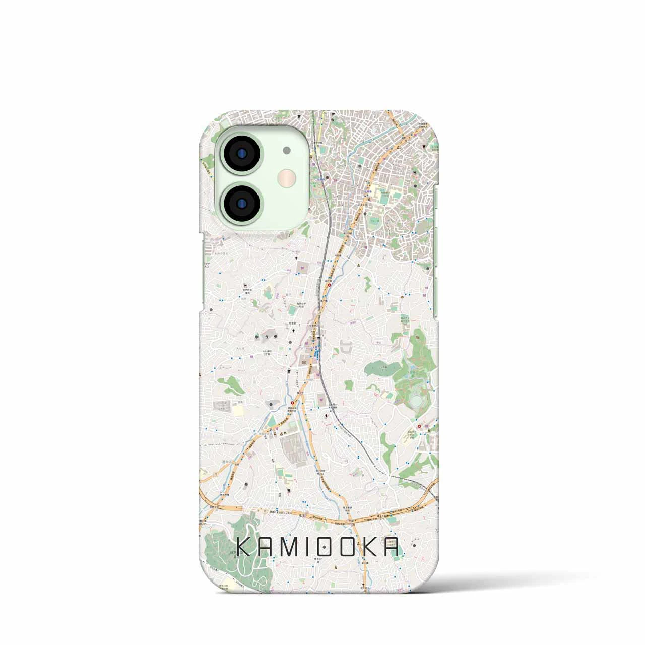 【上大岡(神奈川県)】地図柄iPhoneケース(バックカバータイプ)
