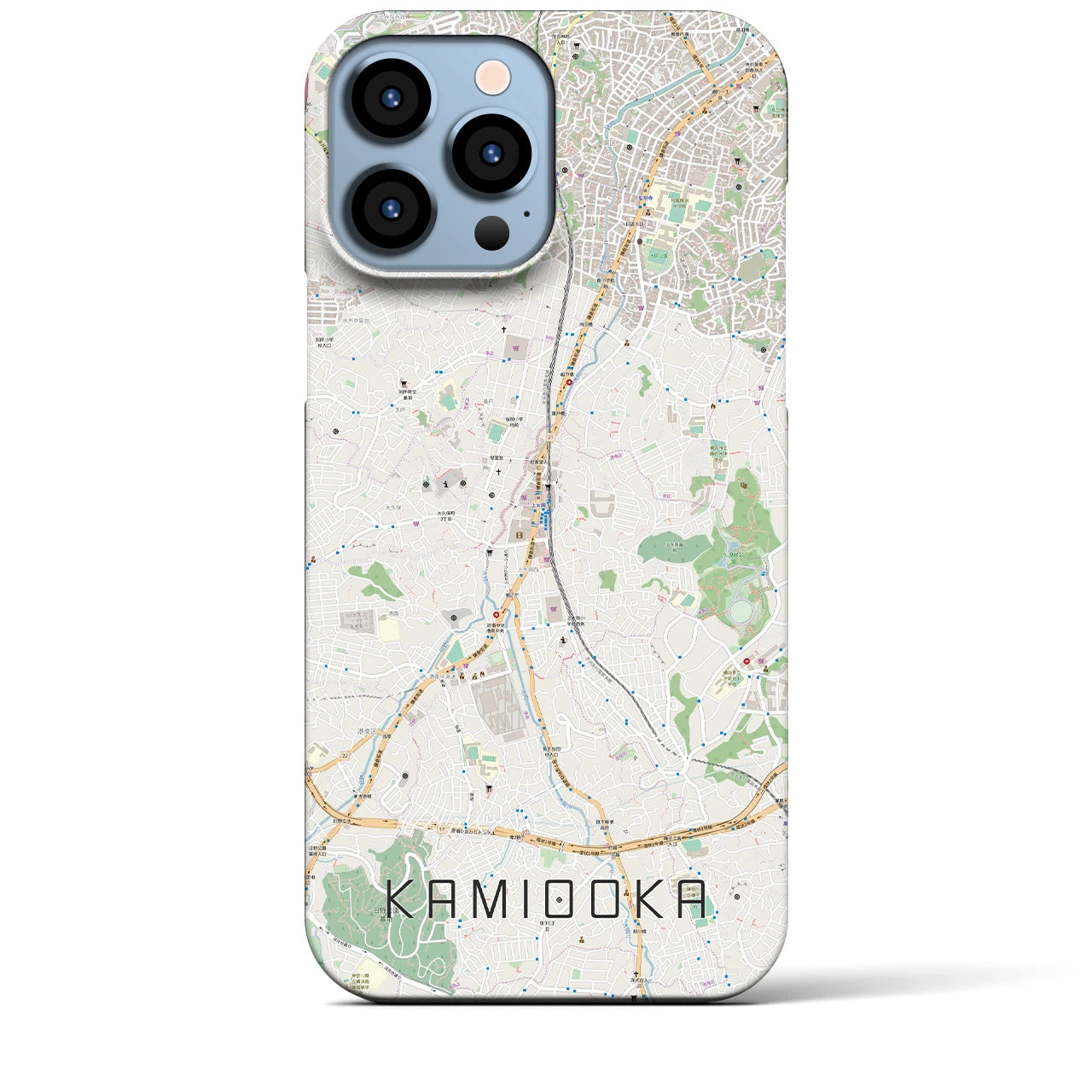 【上大岡(神奈川県)】地図柄iPhoneケース(バックカバータイプ)