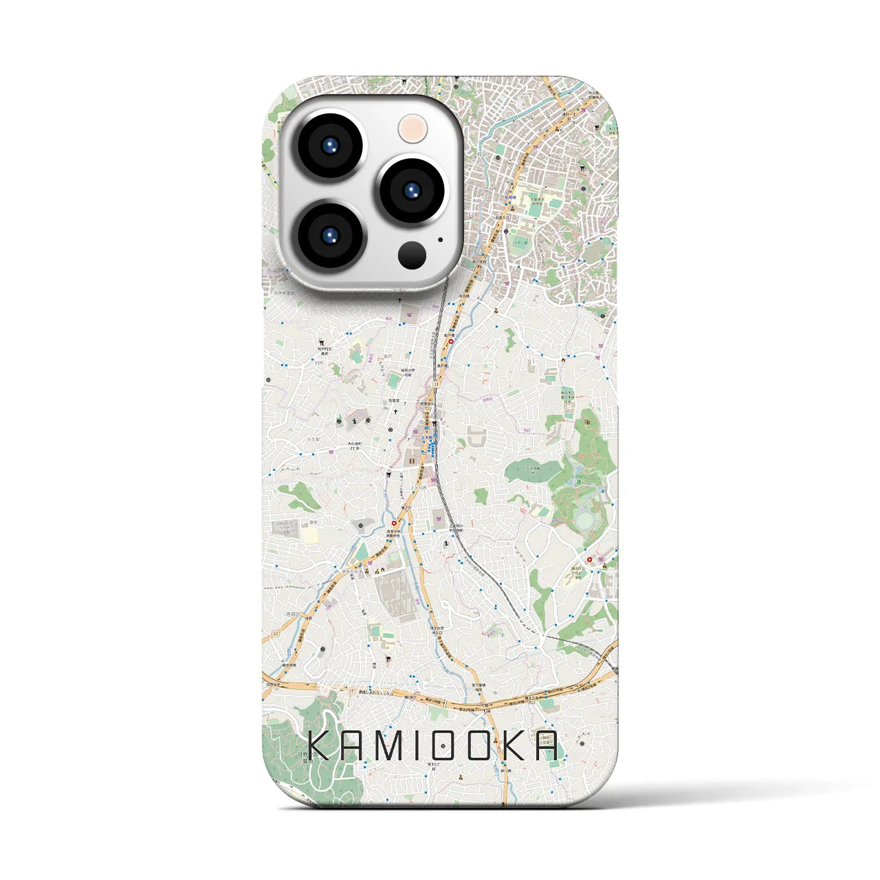 【上大岡(神奈川県)】地図柄iPhoneケース(バックカバータイプ)