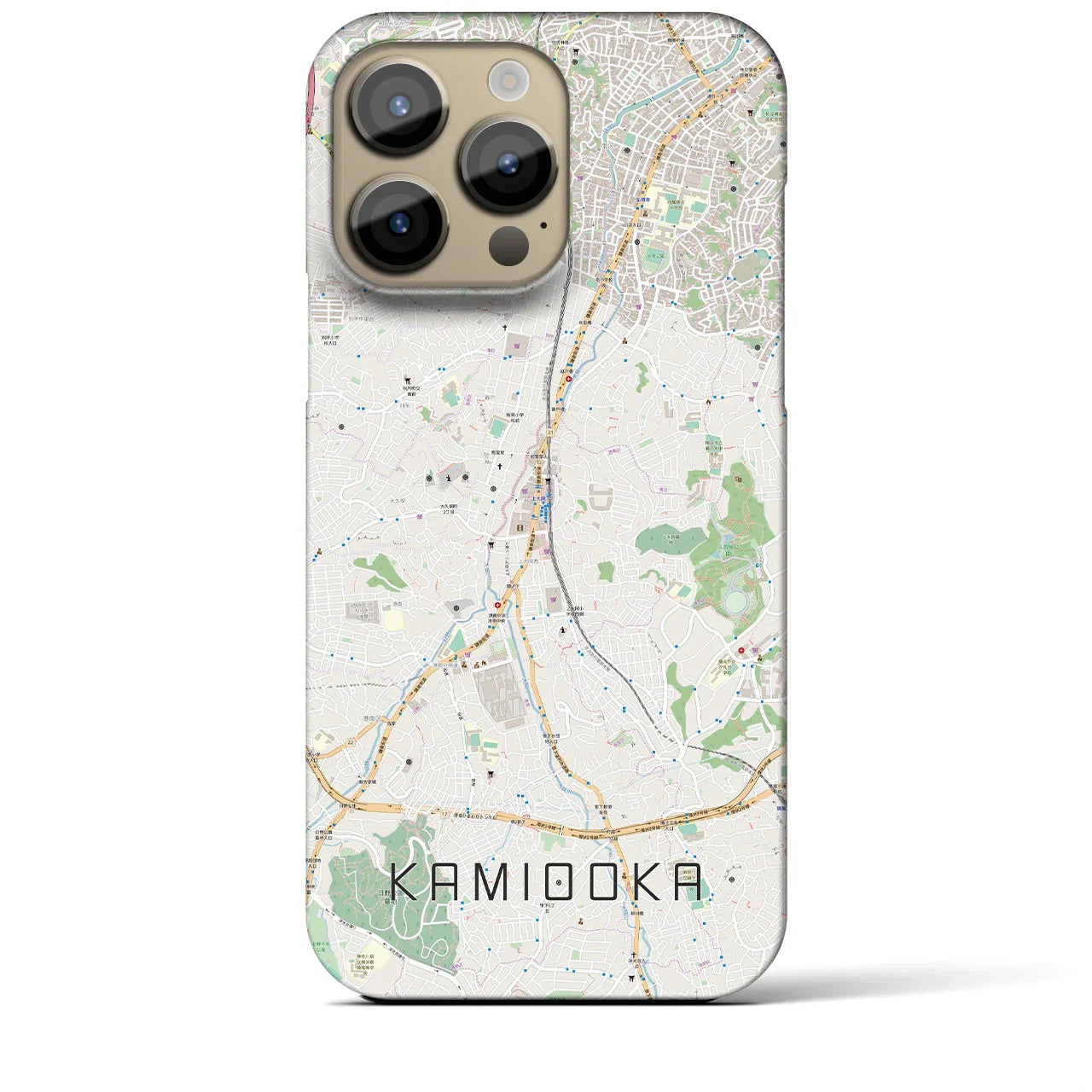 【上大岡(神奈川県)】地図柄iPhoneケース(バックカバータイプ)
