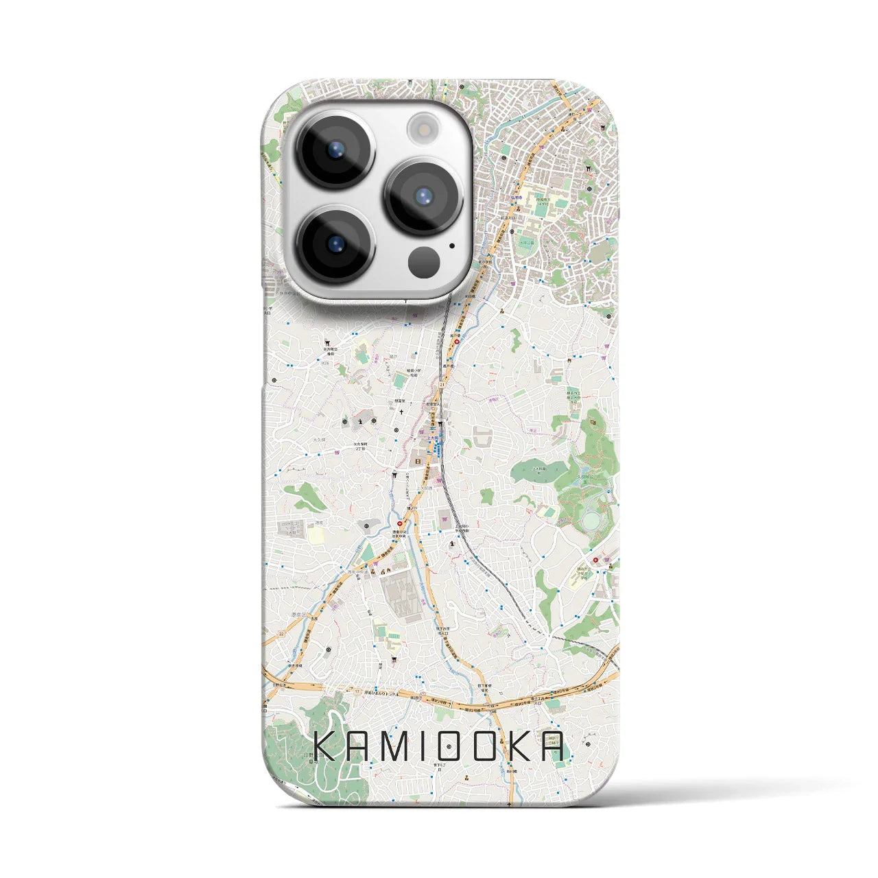 【上大岡(神奈川県)】地図柄iPhoneケース(バックカバータイプ)