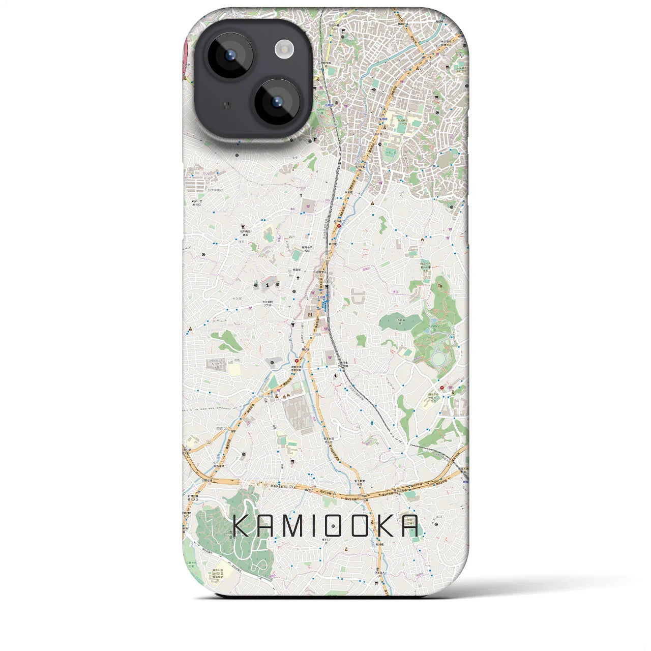 【上大岡(神奈川県)】地図柄iPhoneケース(バックカバータイプ)