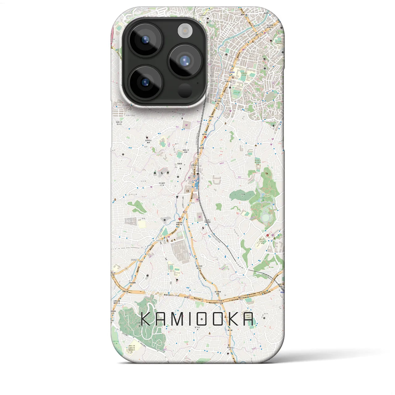【上大岡(神奈川県)】地図柄iPhoneケース(バックカバータイプ)
