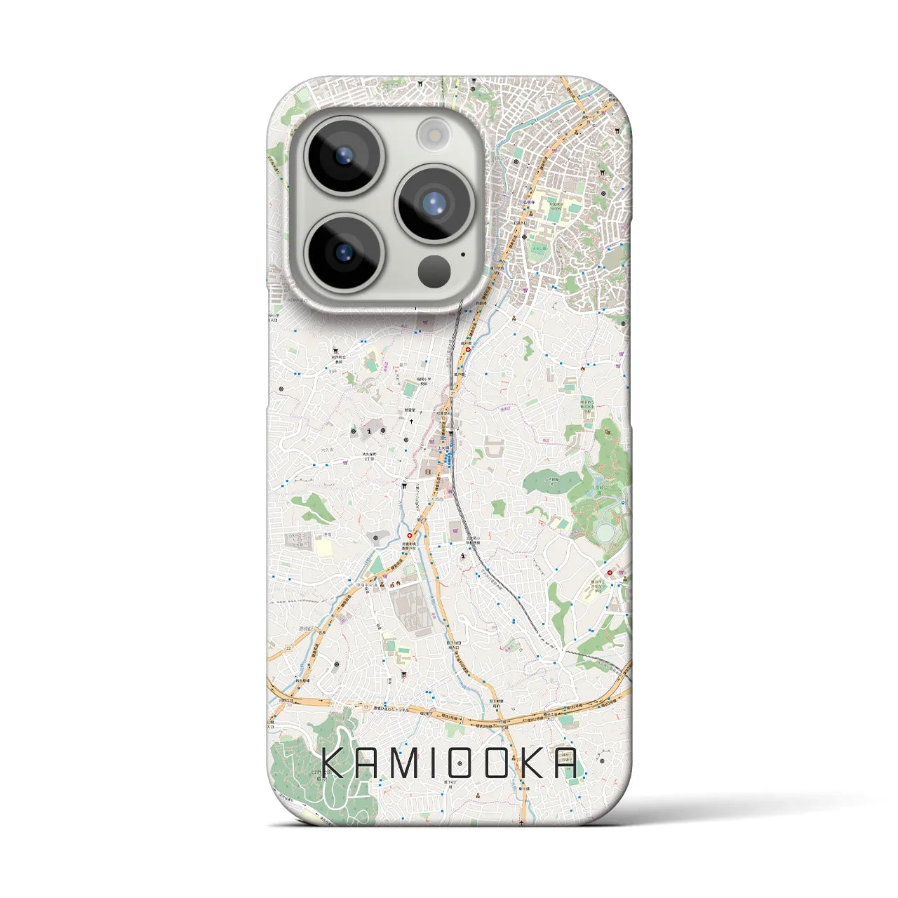 【上大岡(神奈川県)】地図柄iPhoneケース(バックカバータイプ)
