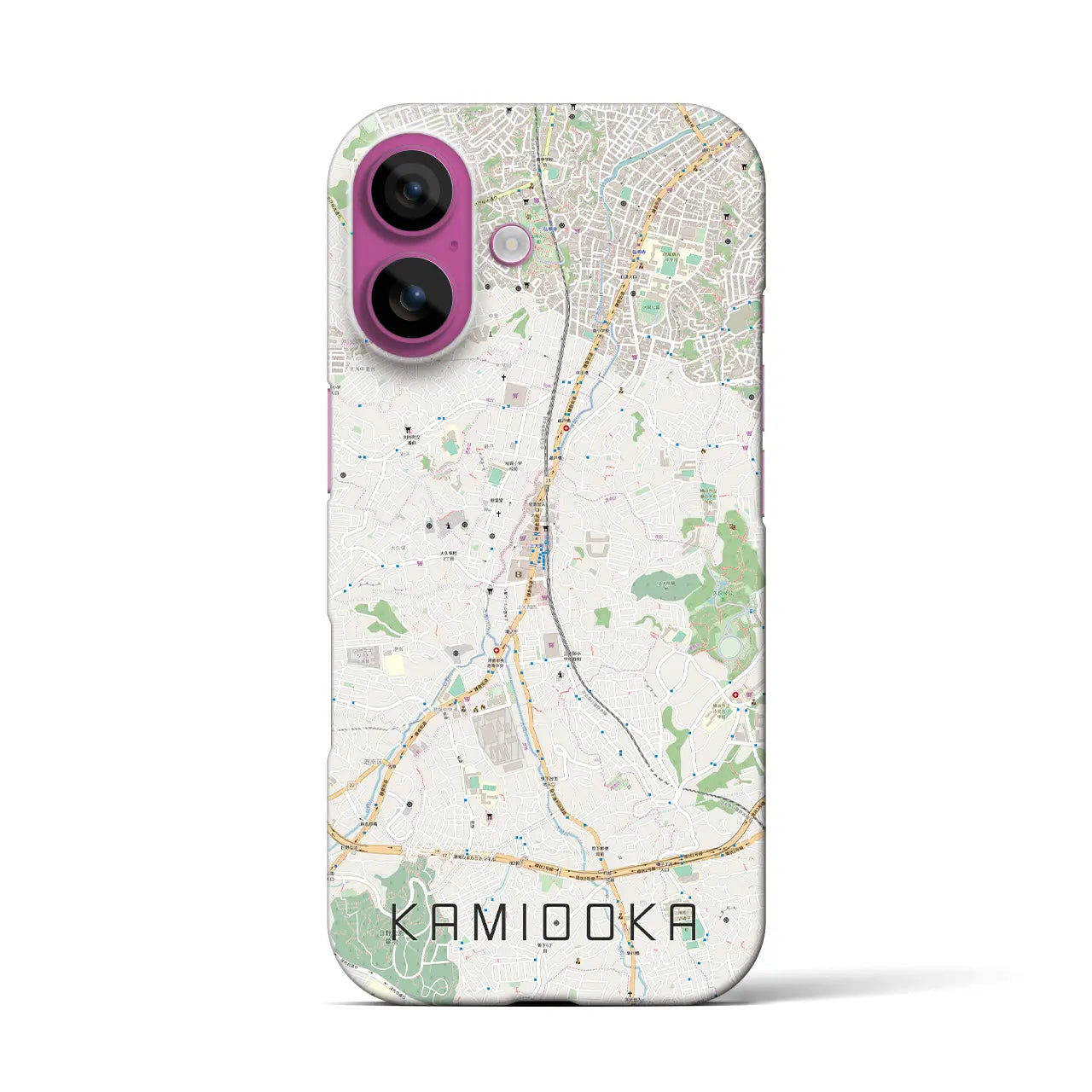 【上大岡(神奈川県)】地図柄iPhoneケース(バックカバータイプ)