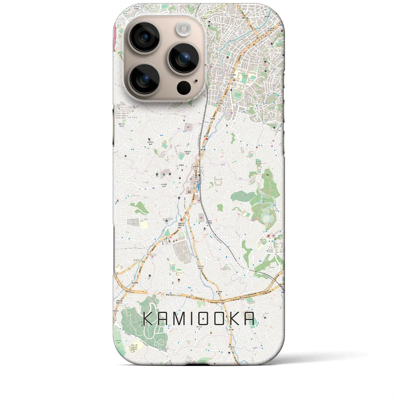 【上大岡(神奈川県)】地図柄iPhoneケース(バックカバータイプ)