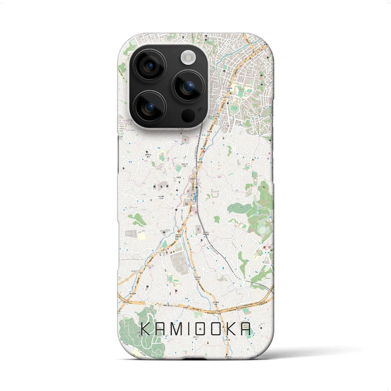 【上大岡(神奈川県)】地図柄iPhoneケース(バックカバータイプ)