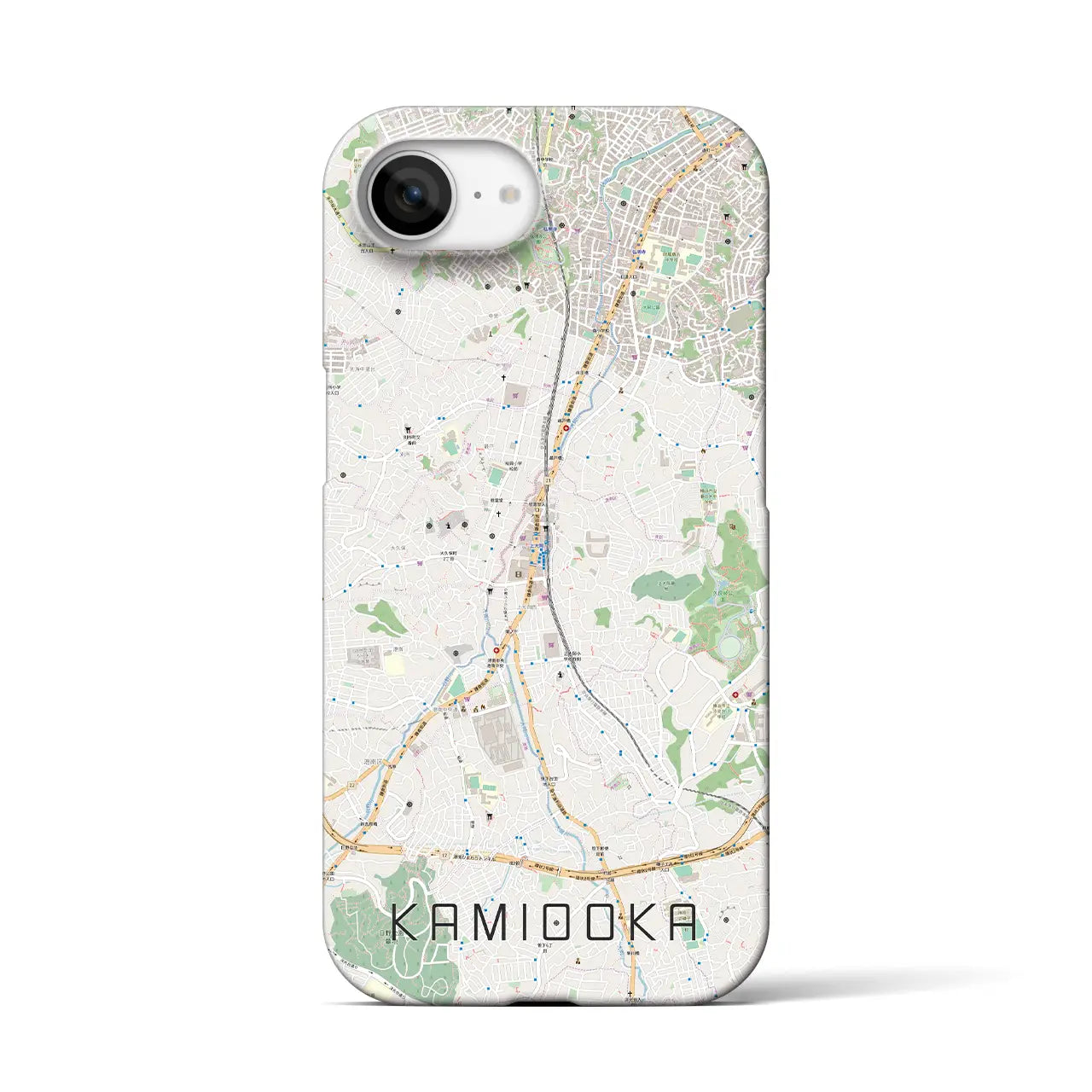 【上大岡(神奈川県)】地図柄iPhoneケース(バックカバータイプ)