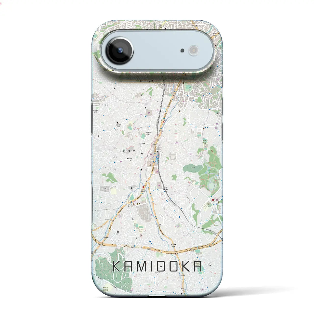 【上大岡(神奈川県)】地図柄iPhoneケース(バックカバータイプ)