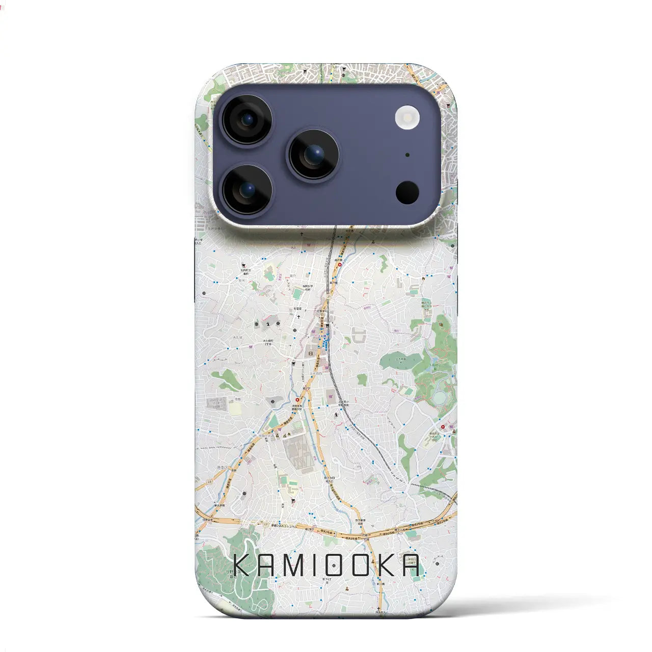 上大岡（神奈川県）】地図柄iPhoneケース（バックカバータイプ