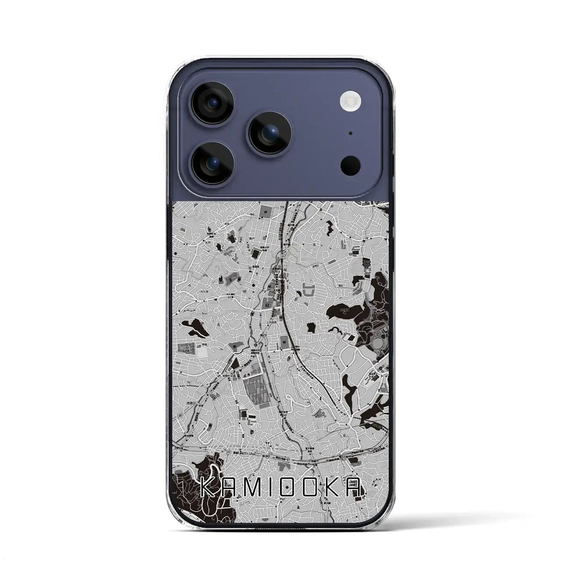 【上大岡(神奈川県)】地図柄iPhoneケース(クリアタイプ)