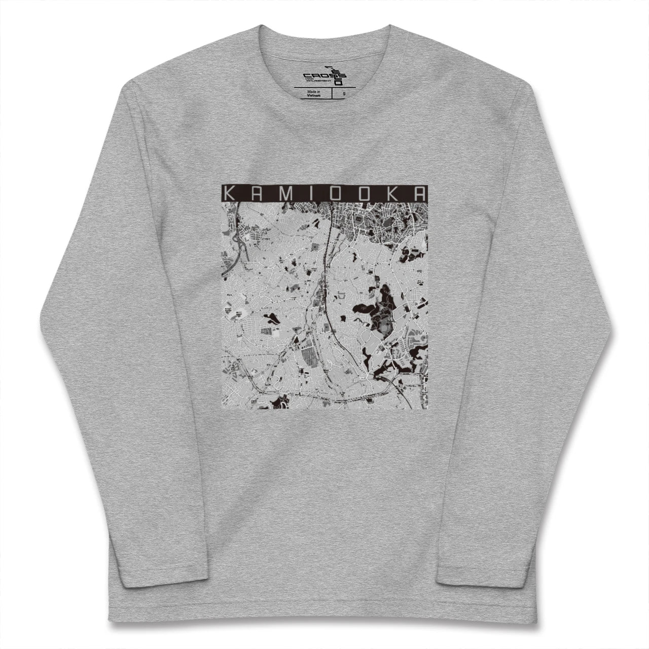 【上大岡(神奈川県)】地図柄ロングスリーブTシャツ