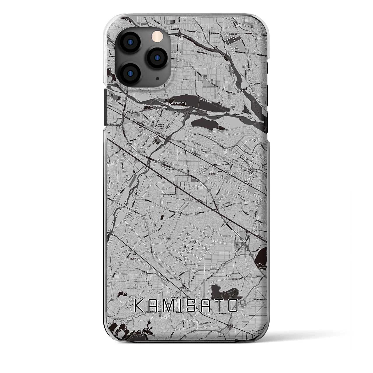 【上里(埼玉県)】地図柄iPhoneケース(クリアタイプ)