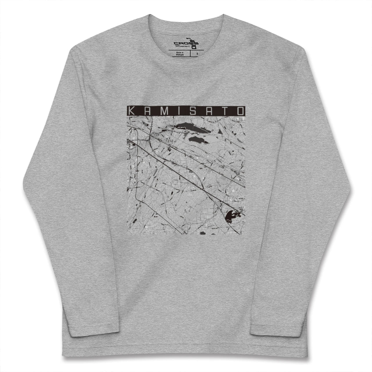 【上里(埼玉県)】地図柄ロングスリーブTシャツ