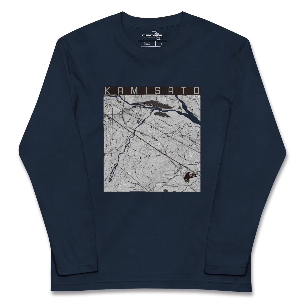 【上里(埼玉県)】地図柄ロングスリーブTシャツ