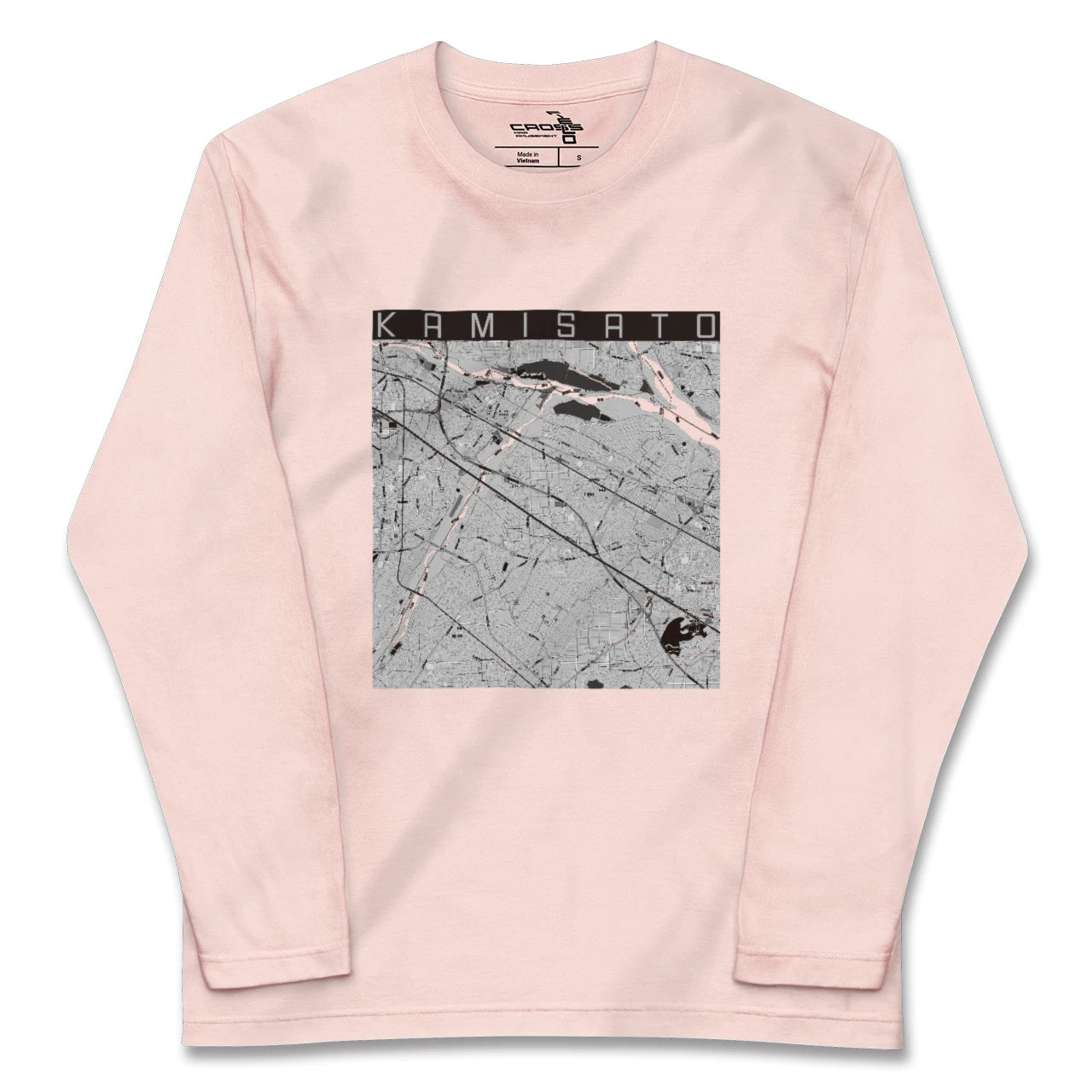 【上里(埼玉県)】地図柄ロングスリーブTシャツ