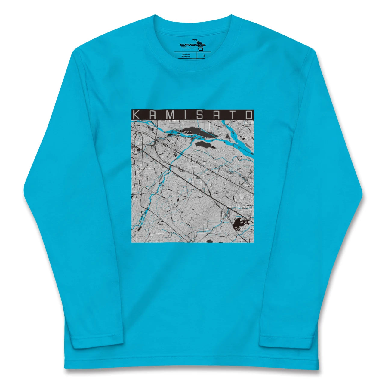 【上里(埼玉県)】地図柄ロングスリーブTシャツ
