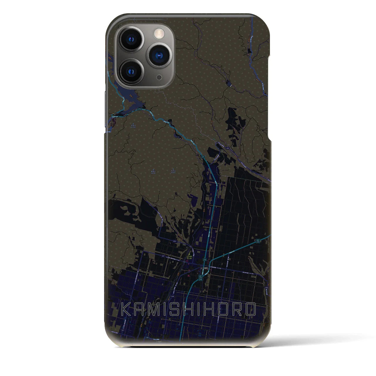 【上士幌(北海道)】地図柄iPhoneケース(バックカバータイプ)