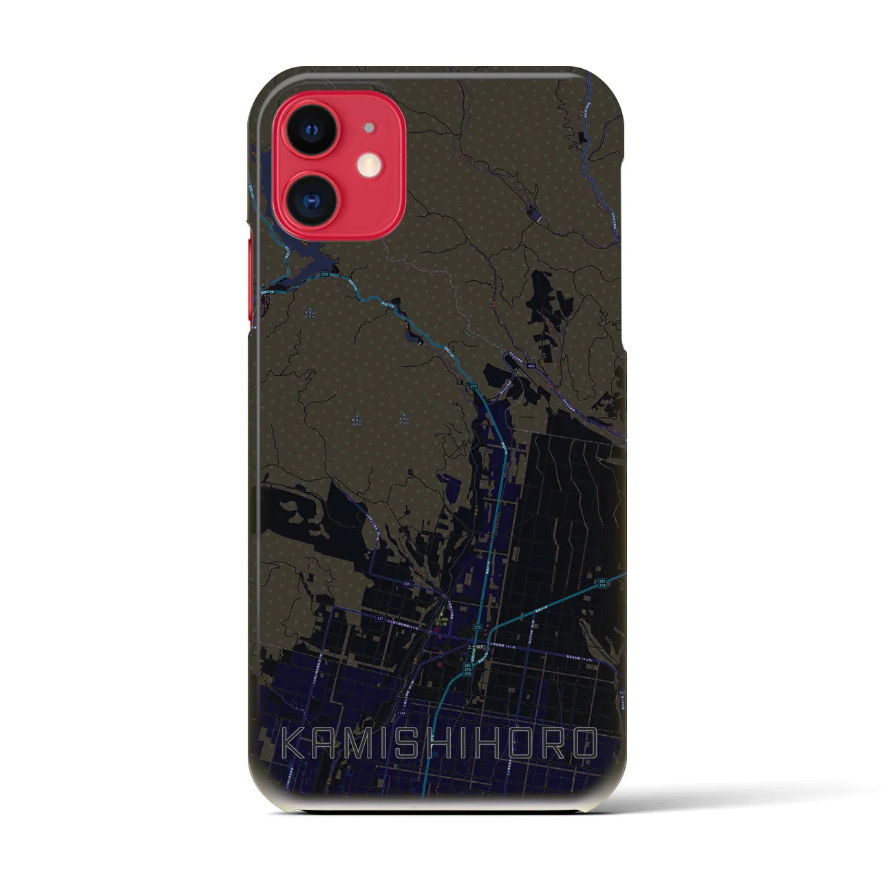 【上士幌(北海道)】地図柄iPhoneケース(バックカバータイプ)