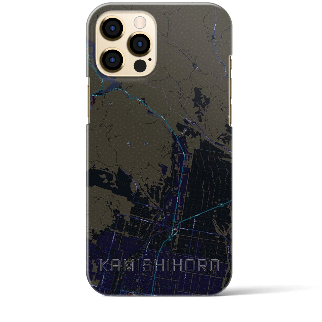 【上士幌(北海道)】地図柄iPhoneケース(バックカバータイプ)