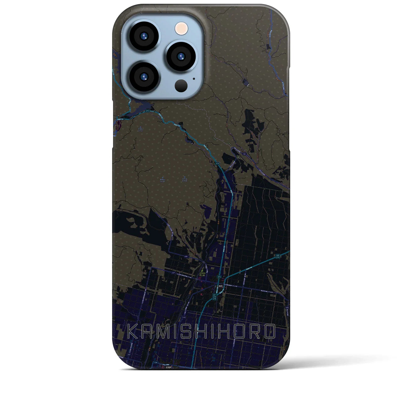 【上士幌(北海道)】地図柄iPhoneケース(バックカバータイプ)