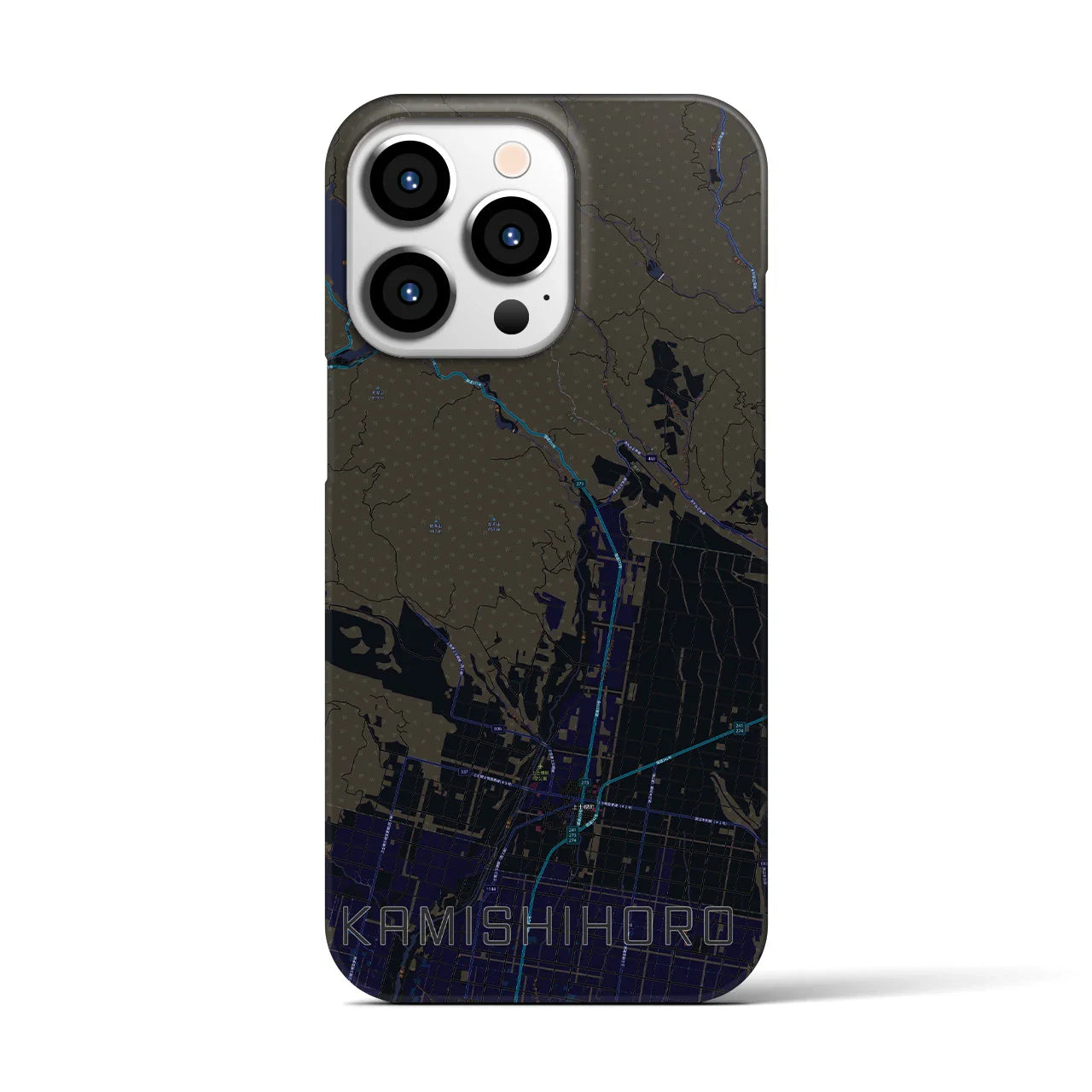 【上士幌(北海道)】地図柄iPhoneケース(バックカバータイプ)